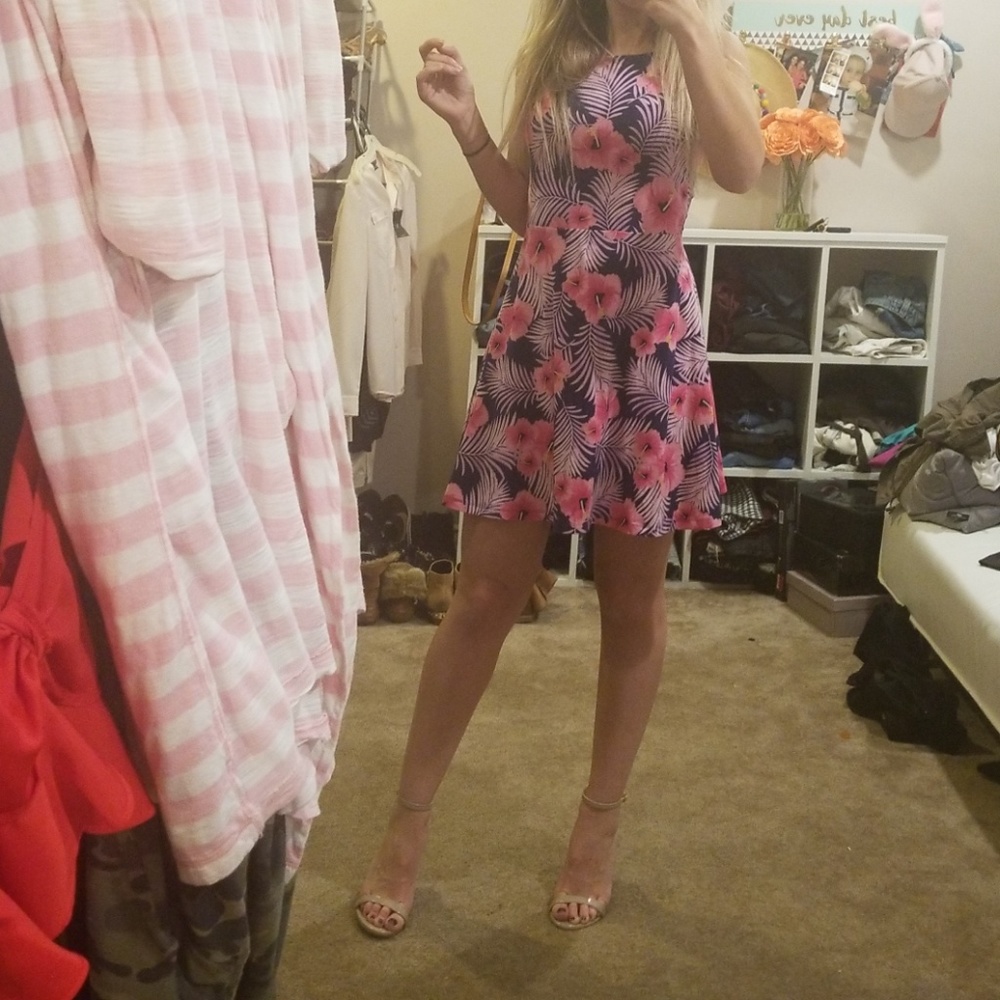 Pink cotton dress